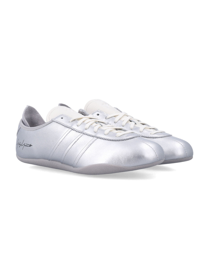 Silver Leather Sneakers 3