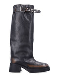 Brown Distressed Boots 1