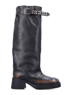 Brown Distressed Boots 1