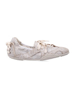 Beige Textured Sneakers 1