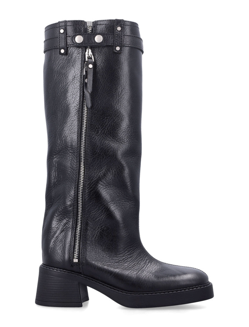 Black Leather Boots 1
