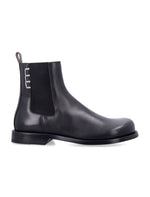 Black Slip-on Chain Boots 1