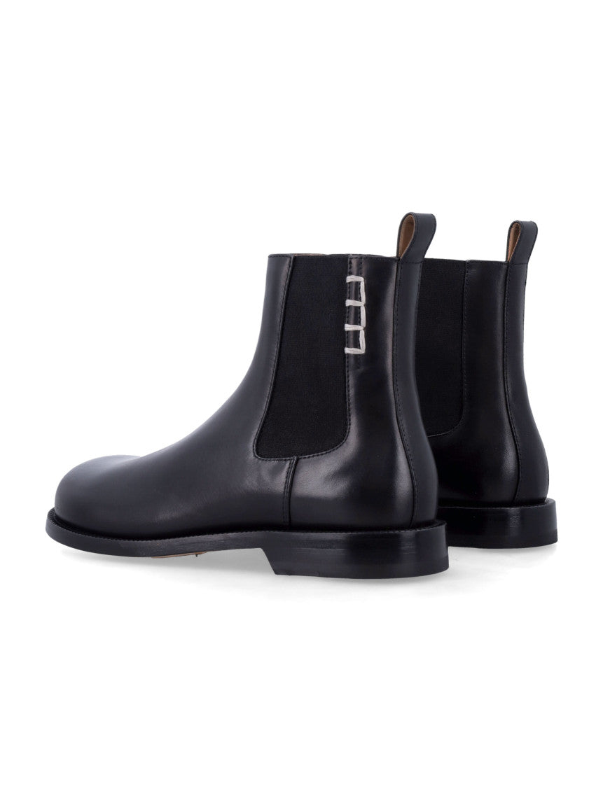 Black Slip-on Chain Boots 3