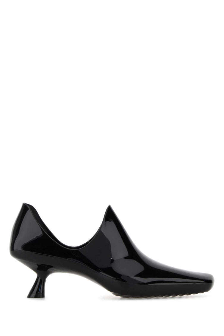 Black Leather Mules 1