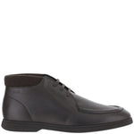 Dark Brown Leather Lace-Up Boots 1