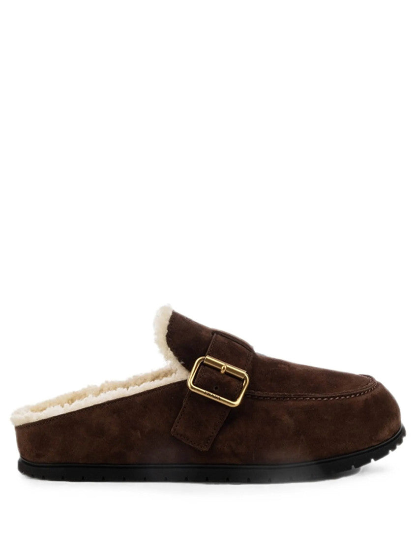 Brown Suede Mules 1
