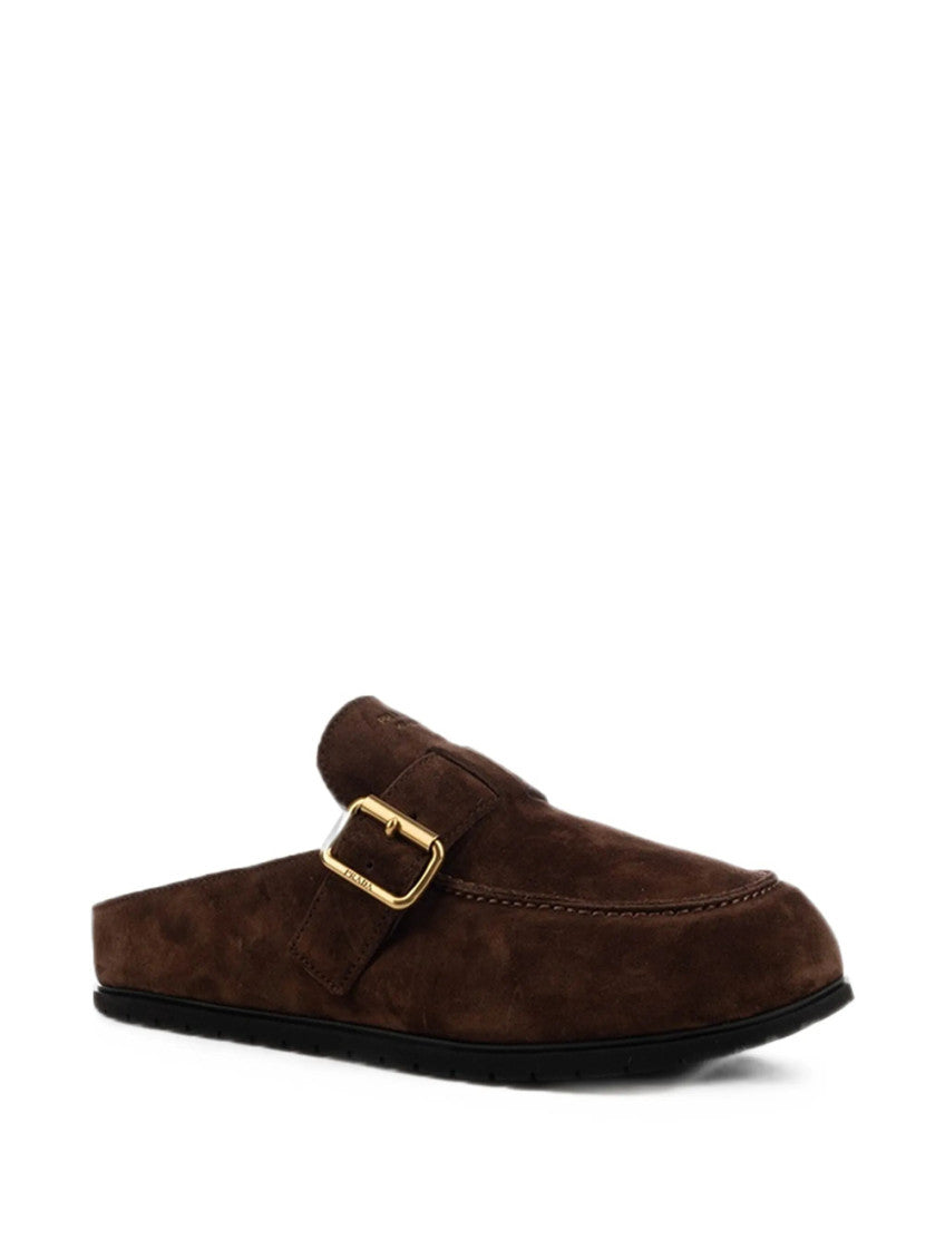 Brown Suede Mules 2