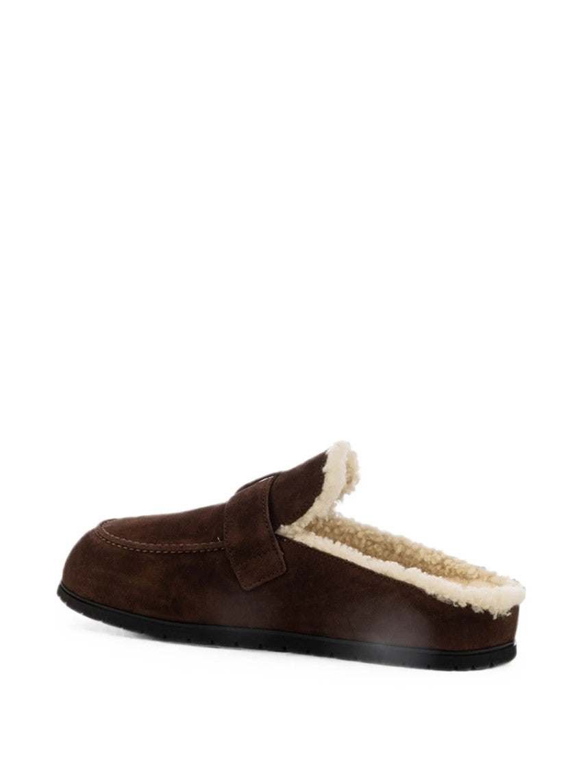 Brown Suede Mules 3