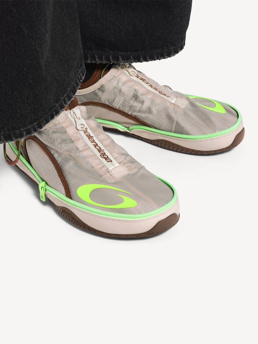Beige Logo Sports Sneakers 2