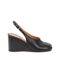 Black Slingback Wedges 1
