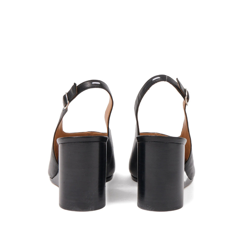 Black Slingback Wedges 4