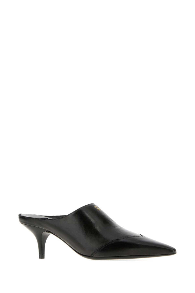 Black Leather Pointed-toe Pumps 2