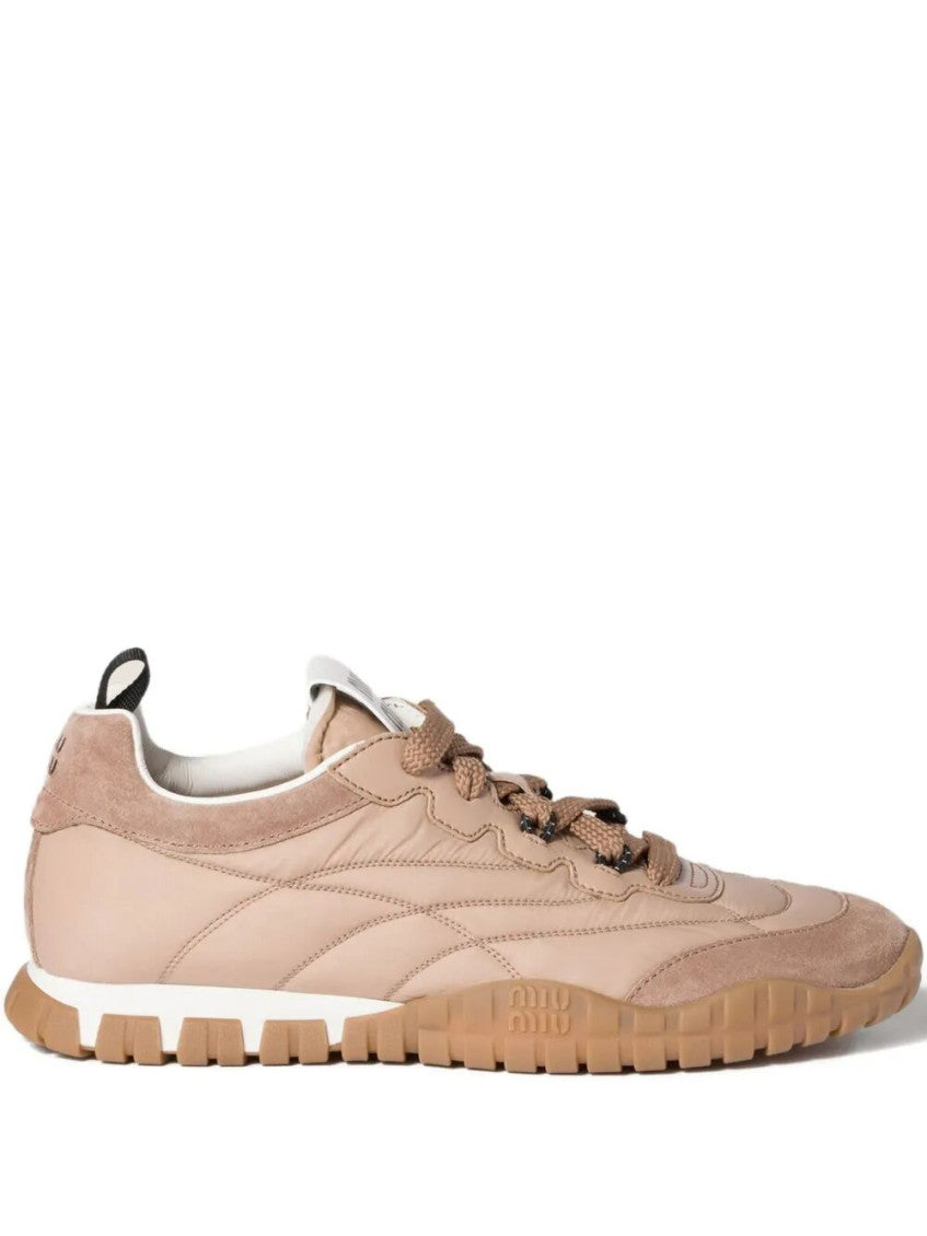 Pink Lace-up Sneakers 1