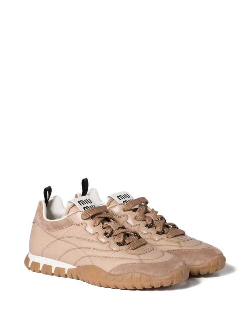 Pink Lace-up Sneakers 4