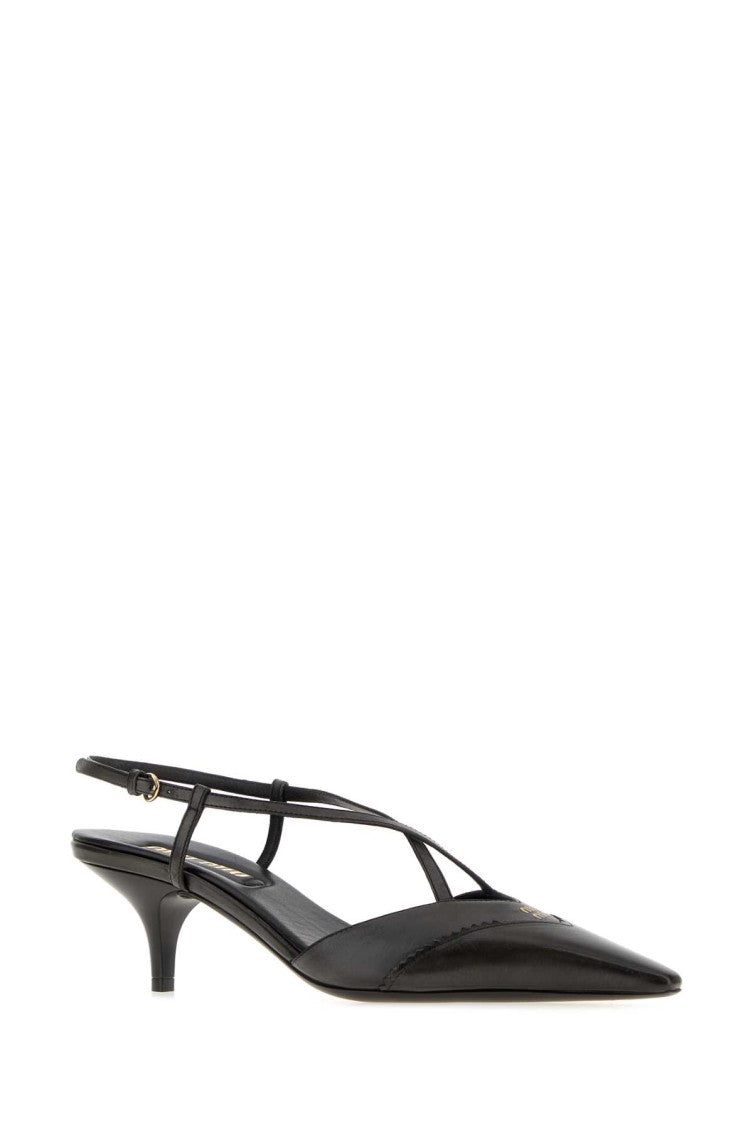 Black Leather Pumps 2