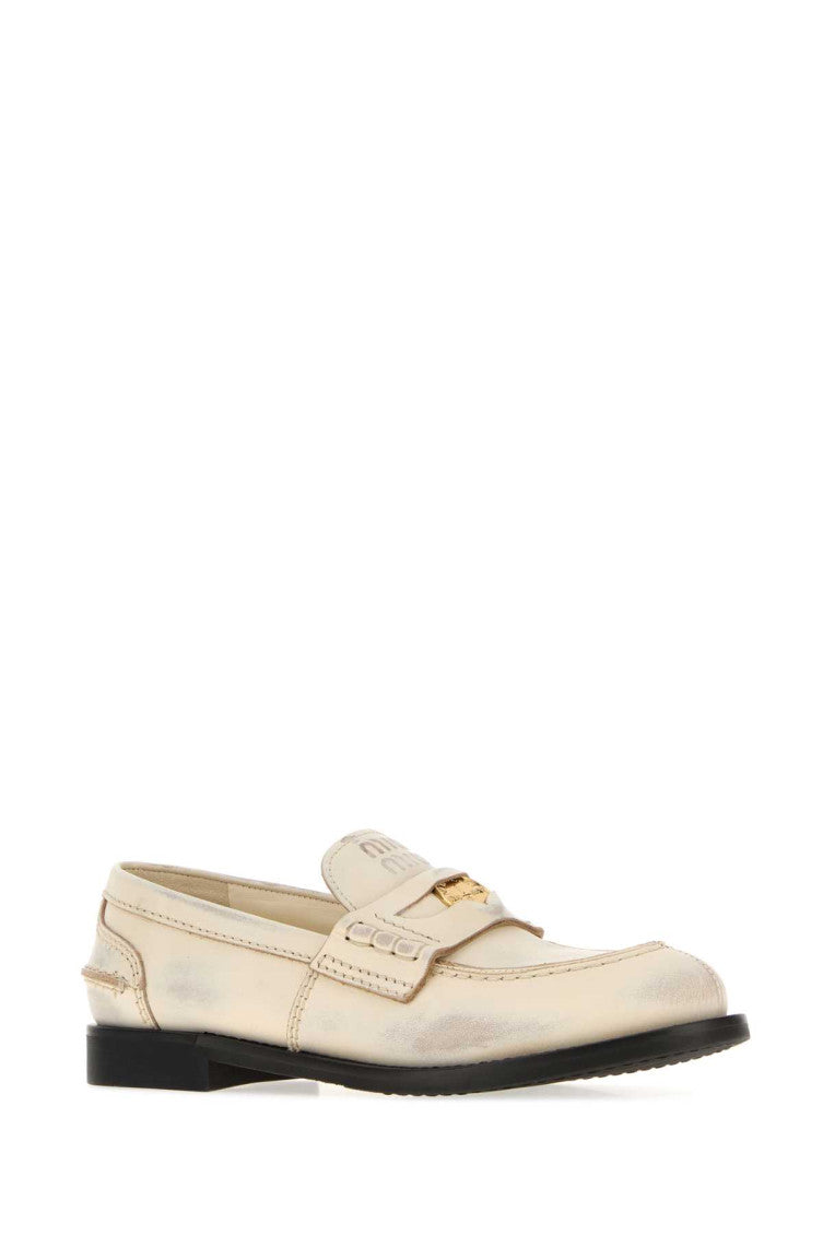 White Leather Loafers 2