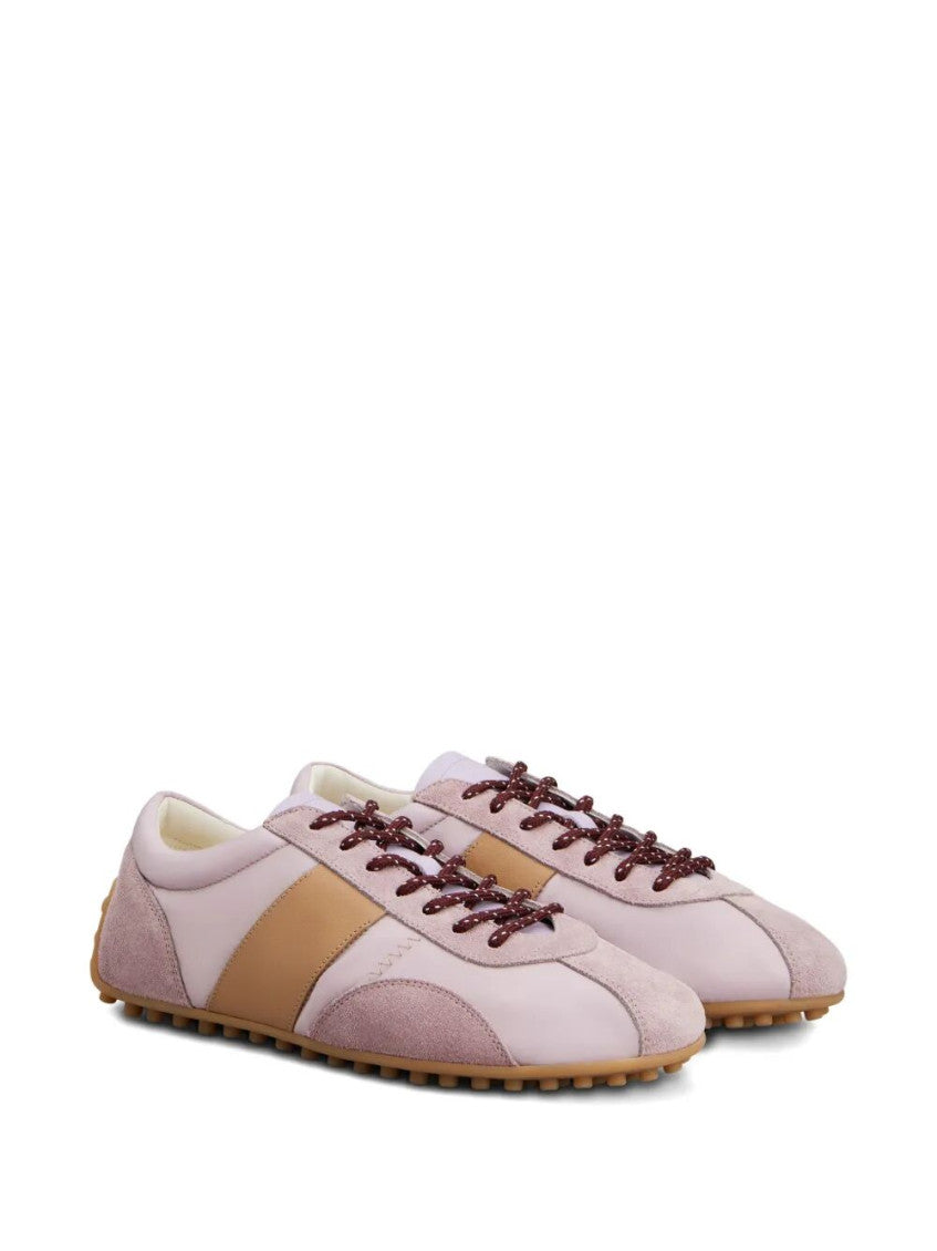 Pink Lace Up Sneakers 2