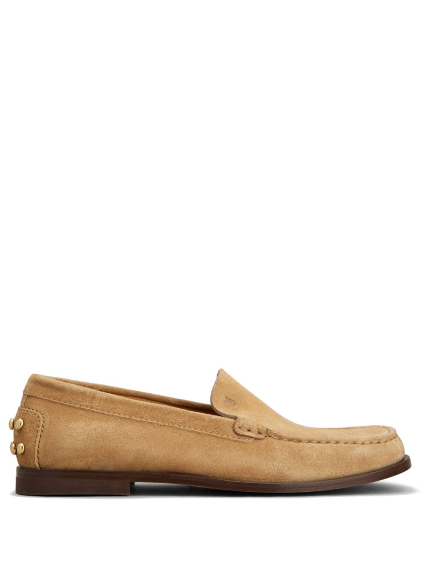 Beige Suede Loafers 1