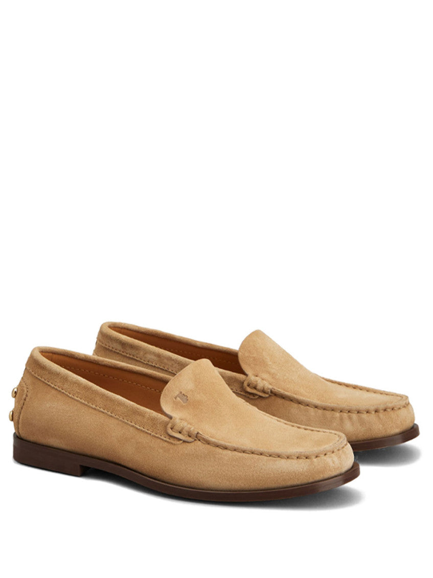 Beige Suede Loafers 3