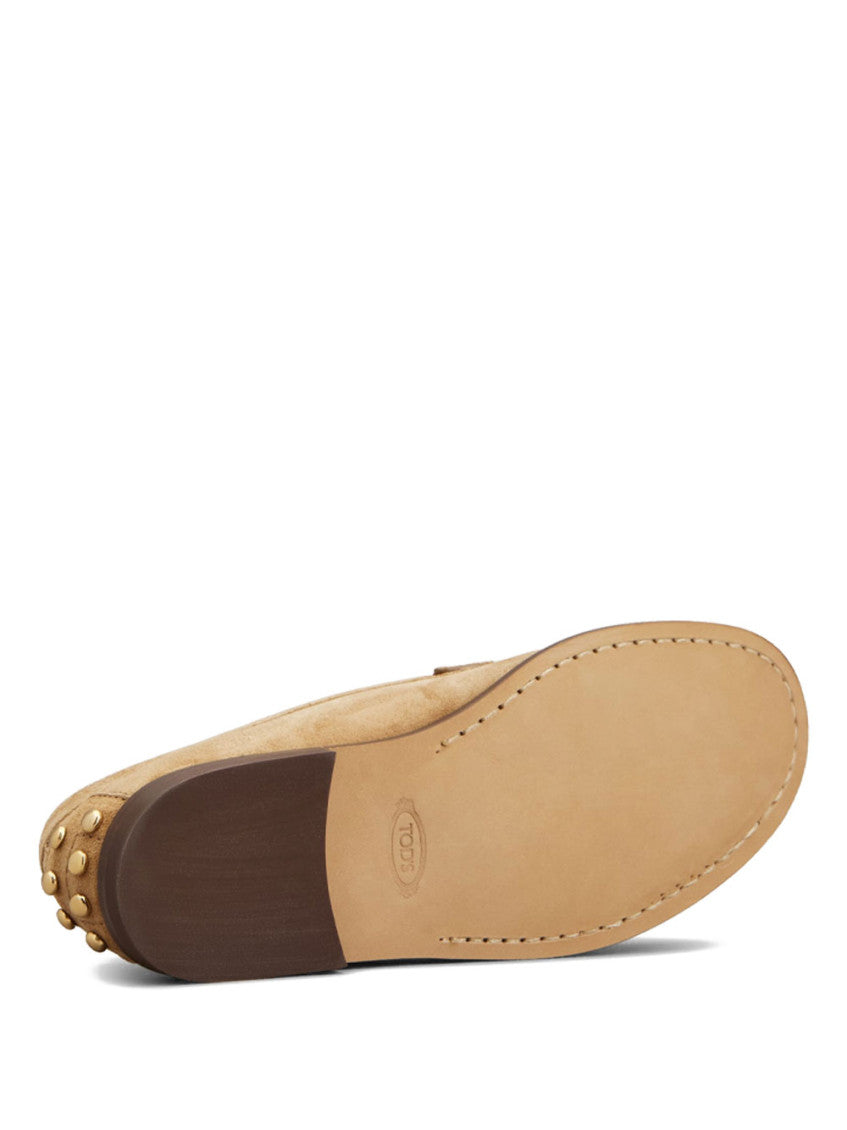 Beige Suede Loafers 5