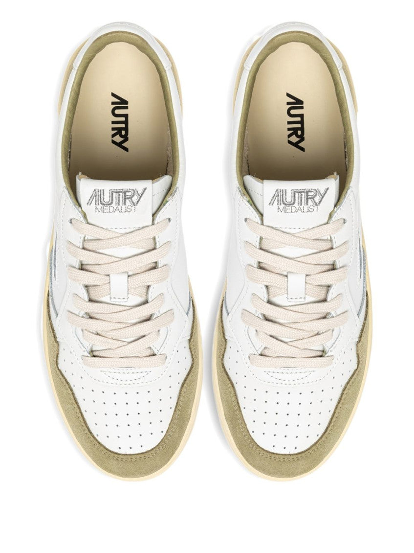 White Lace Up Sneakers 3