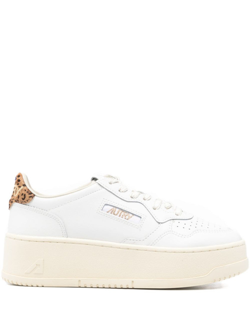 White Lace Up Sneakers 1