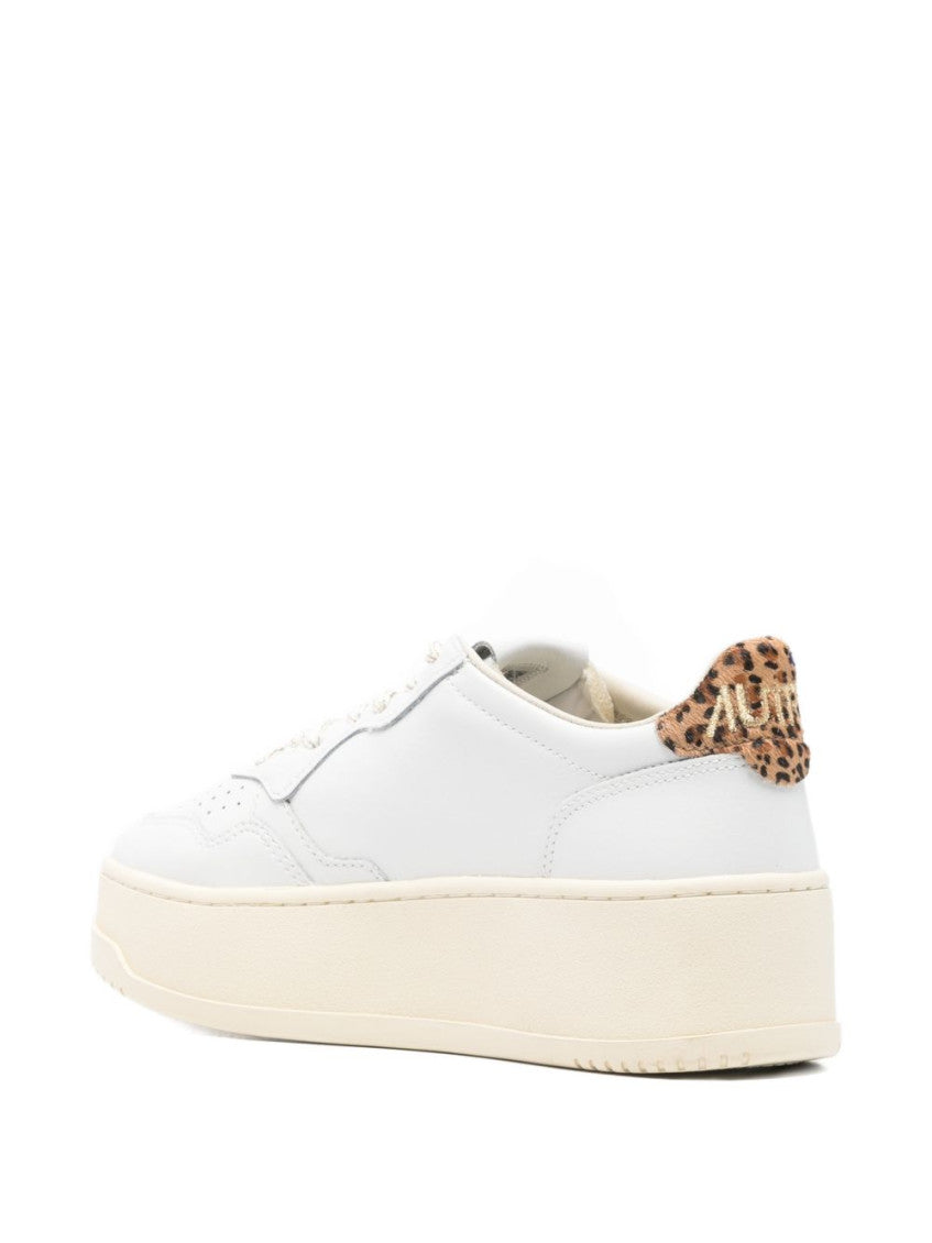 White Lace Up Sneakers 3