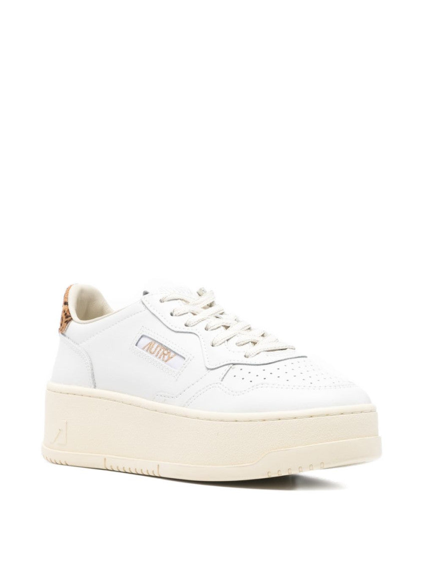 White Lace Up Sneakers 4